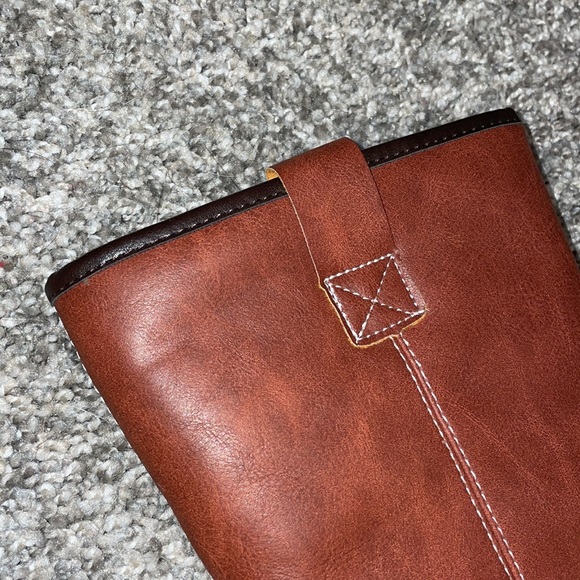 Outdoor Faux Leather Brown Boots - Picture 12 of 15